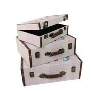 Valise rectangulaire en éco-cuir 1-3 gnomescm40x30h14