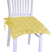 Coussin carré citron vert à pois pop cm40x40h4