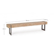 Urban Garrett Industrial Banc en bois en bois