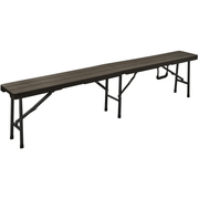 Banc Pliant Fini Bois Brun