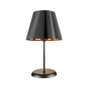 Lampe à poser Verda ASZ1212 en métal et abat-jour en tissu noir