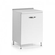 Base pour cuisine avec 1 porte en frêne blanc Cm 60x50xH 85