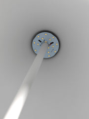 Lampadaire en métal blanc D40xD40x156h cm