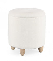 Tabouret de conteneur de zena blanc