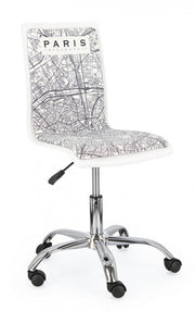 Chaise de bureau Young Paris similicuir 42,5 x 40 x 87 cm