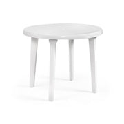 Table ronde en polypropylène pour extérieur Blanc BRAGA diamètre 90x h72 cm