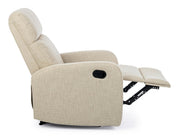 Fauteuil relax manuel tissu beige Iris