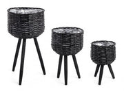 4x Set3 C.Vaso Trépied Nero