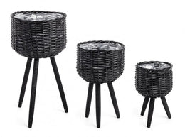 4x Set3 C.Vaso Trépied Nero