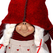 Nain en tissu rouge cm28x18h51