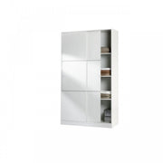 2 portes coulissantes 2 -cm 120 x 50 x 200 kit blanc