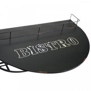 Table en métal mural avec étagère cm70x47xh40