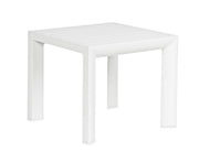 Salon de jardin table basse en aluminium blanc Cruise