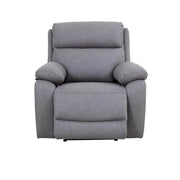 Fauteuil inclinable électrique Seville Nubuck gris clair