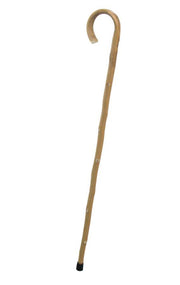 Bâton de marche rustique naturel avec pointe en caoutchouc cm h93