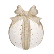 Coffret cadeau or blanc avec led ronde cmø13,5h16