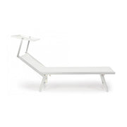Chaise longue d'extérieur blanche