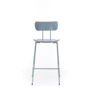 Tabouret en polypropylène avec assise bleu clair
