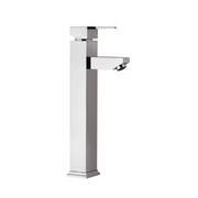 Robinet de salle de bain haut carré chromé 33.3 cm x 14.1 cm