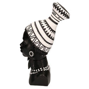 Statue résine buste femme africaine cm23x16h39