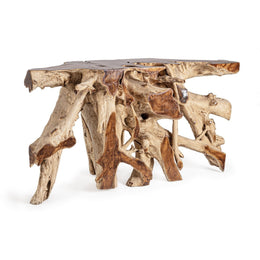 Console en bois naturel Lisandra 150x45 cm