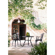 VICTORIA Table d'extérieur en aluminium anthracite diamètre 80 x h67 cm