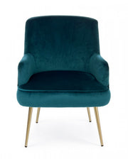 Fauteuil profond Clelia effet velours