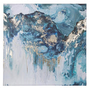 Tableau village 120x90 cm huile sur toile