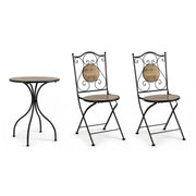 Ensemble de 3 tables pliantes Kansas et 2 chaises