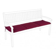 Coussin en tissu Poly bordeaux Banquette 3 places