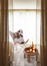 Fauteuil en métal marron Buffalo