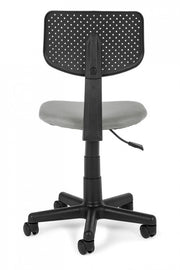 Petite chaise de bureau à roulettes grises