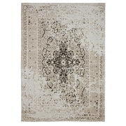 Tapis gris en fibres naturelles style fusion 160x230