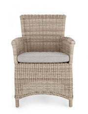 Chaise 2x avec des accoudoirs avec un coussin Jupiter Nouvelle morue. 0660338