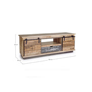 Armoire Basse 2 Portes 1 Tiroir Tudor cm 130x40x50h