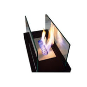 Caminetto décoratif à bioéthanol noir 355 x 180 x 205 mm