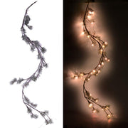 Guirlande vert neige avec 44 leds cm180h20