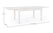 Table Collette Extensible Cm. 150-240 x 90h