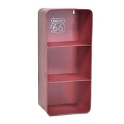 Étagère rectangulaire en métal bristol rouge 3 étagères cm19,5x15h44,5