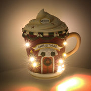 Mug en résine avec led jaune cm28x23x31