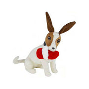 Chien assis avec pantoufle de Noël nal-0102cm. 38 x 15h 25