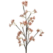 Branche en sucre rose à paillettes H 64 cm