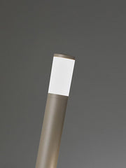 Lampe d'extérieur en aluminium moulé sous pression avec diffuseur opalin à haute luminosité, couleur tourterelle