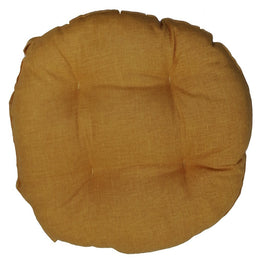 Housse de chaise bord rond jaune