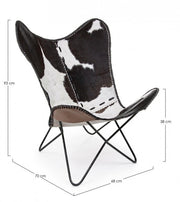 Buffal Buffalo Buffalo en cuir 68x70x93h cm