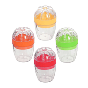 Presse-citron multicolore en silicone et plastique
