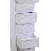 Armoire en bois blanc liverpool 5 tiroirs cm29x23h81