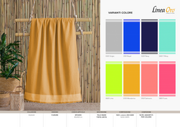 Serviette de plage unie tangerine