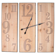 Horloge en bois naturel cm60x60x3