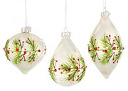 Lot de 12 Pendentifs Vt Branch Blanc Ass3